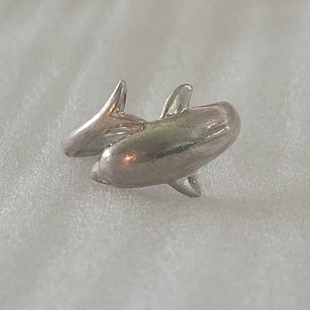 MWS Mark Wasserman 925 Sterling Silver Dolphin Ring Thailand Size 6.25